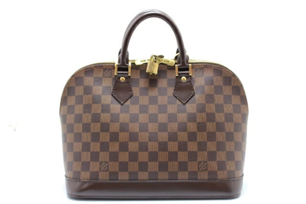 LOUIS VUITTON Alma Handbag Damier Brown